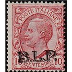 Italia 1922-23 - B.L.P. tipo Leoni 10 c. rosa con sovrastampa litografica "BLP" del II tipo Cat. € 650 (**)