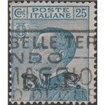 Italia 1922-23 - B.L.P. tipo Michetti 25 c. azzurro con sovrastampa litografica "BLP" del II tipo Cat. € 250 (U)