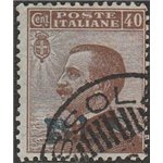 Italia 1922-23 B.L.P. Tipo Michetti 40 c. bruno con sovrastampa litografica "BLP" del II tipo Cat. € 250 (U)