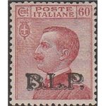Italia 1922-23 B.L.P. tipo Michetti 60 c. carminio con sovrastampa Litografica "BLP" del II tipo Cat. € 3750 (*)