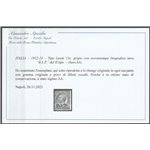 Italia 1922-23 - B.L.P. tipo Leoni 15 c. grigio con sovrastampa Litografica nera "BLP" del II tipo Cat. € 7000 (*)