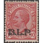 Italia 1923 -B.L.P.  Tipo Leoni 10 c. rosa con sovrastampa "BLP" del III tipo Cat. € 400 (**)