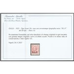 Italia 1923 -B.L.P.  Tipo Leoni 10 c. rosa con sovrastampa "BLP" del III tipo Cat. € 400 (**)