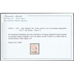 Italia 1923 - B.L.P. tipo Michetti 30 c. bruno arancio con sovrastampa "BLP" del III tipo Cat. € 875 (**)