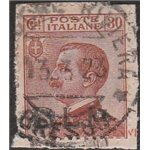 Italia 1923 - B.L.P. 30 c. bruno arancio con sovrastampa tipografica "BLP" del III tipo Cat. € 450 (U)