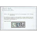 Italia 1944 - Repubblica Sociale Imperiale, la serie con sovrastampa "G.N.R." di Verona. Cat. € 3500 (*)