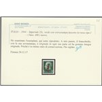 Italia 1944 - Repubblica Sociale Imperiale 25 c. verde con sovrastampa fascio tipo "L" in rosso Cert.: Biondi. Cat. € 240 (**)