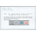 Italia 1944 -R.S.I. Segnatasse d'Italia del 1934 con sovrastampa "G.N.R." di Verona. Cat. € 4000 (**)