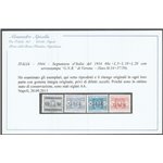 Italia 1944 - R.S.I. Segnatasse d'Italia del 1934 con sovrast. "G.N.R" di Verona. Cat. € 4000 (**)