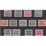 Italia 1944 - R.S.I. Segnatasse d'Italia del 1934 con sovr. "G.N.R." di Verona. Cat. € 4000 (**)