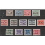 Italia 1944 - R.S.I. Segnatasse d'Italia del 1934 con sovrastampa "G.N.R" di Verona o Brescia Cat. € 3000 (**)
