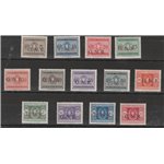 Italia 1944 - R.S.I. Segnatasse d'Italia del 1934 con sovr. "G.N.R" di Verona o Brescia Cat. € 3000 (**)
