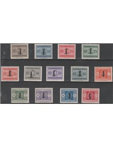Italia 1944 - R.S.I. Segnatasse d'Italia del 1934 con sovrastampa fascetto Cat. € 1150 (**)