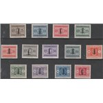 Italia 1944 - R.S.I. Segnatasse d'Italia del 1934 con sovrastampa fascetto Cat. € 1150 (**)