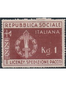 Italia 1944 - Franchigia Militare Emblemi della R.S.I Cat. € 150 (**)