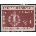 Italia 1944 - Franchigia Militare Emblemi della R.S.I Cat. € 150 (**)