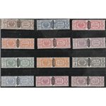 Italia 1945 - R.S.I. Pacchi del Regno del 1927-32 con sovrastampa di un fregio tra le due sezioni Cat. € 450 (**)