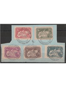 Italia 30/06/1945 - Luogotenenza CORALIT Serie "Ciclista" annulli dell'ultimo giorno di validità Cat. € 1500 (U)