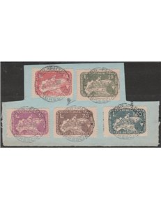 Italia 30/06/1945 - Luogotenenza CORALIT Serie "Ciclista" con ann. di Brescia dell'ult. giorno di validità Catal. € 1500 (U)
