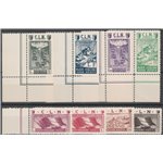 Italia 1944 - Emissioni C.L.N. Aosta Soggetti vari, la serie. Cat. € 125 (**)