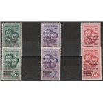 1945 - C.L.N. Aosta Emissioni di Propaganda Fratelli Bandiera, con le sovr. in italiano e francese Cat. CEI € 12000 (**)