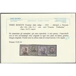 1918 - Terre Redente Trentino F.lli del Regno con sovr. "Venezia Tridentina" Cat. € 3250(**)