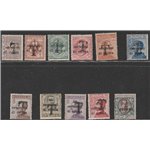 1918-19 - Trentino Alto Adige Bolzano 1 Serie di Trento e Trieste con sovr. di una "T" nera Cat. € 717 (**)