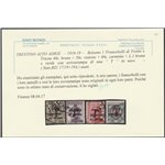 1918-19 - Trentino Alto Adige Bolzano 1 Serie di Trento e Trieste con sovr. di una "T" in nero Cert.: Biondi. Cat. €690 (U)
