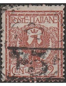 1918-19 - Trentino Bolzano 3 Floreale 2 c. con sovr " T 5" tra linee orizzontali Cat. € 220 (U)
