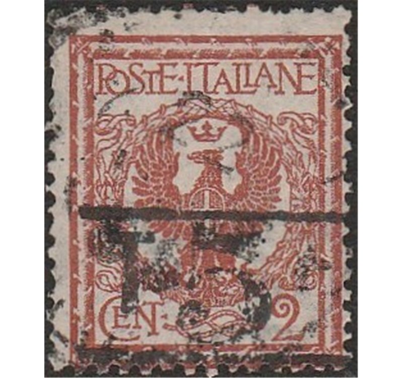 1918-19 - Trentino Bolzano 3 Floreale 2 c. con sovr " T 5" tra linee orizzontali Cat. € 220 (U)