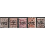 1918-19 - Trentino Bolzano 3 Trento e Trieste con sovr. orizzontale " TAXE" in nero Cat. € 1850 (U)
