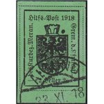 1918 - Merano Stemma 2 h. verde chiaro I tipo Cat. € 120 (U)