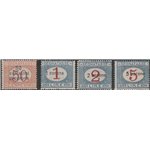 1922 - Dalmazia Segnatasse del Regno con sovrastampa del valore in corone Cat. € 750 (**)
