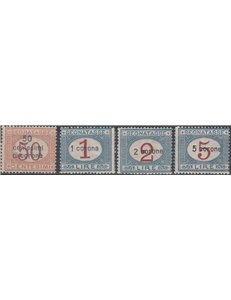 1922 - Dalmazia Segnatasse d'Italia con nuovi valori in sovrastampa Cat. € 750 (**)