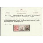 1923 - Occ. Mil. Italiana Corfù Francobolli d'Italia del 1901-1908, la serie con sovr. "CORFU'" e nuovi valori Cat. €600 (**)