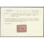 1941 - Occ. Mil. Italiana Corfù Francobolli di Grecia, Serie  sovr. in nero "CORFU" Cert.: Biondi. Cat. € 925 (U)