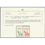 1941 - Occ. Mil. Italiana Corfù Monumento equestre, la serie. Cert.: di provenienza Raybaudi Cat. € 875 (**)