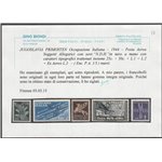 1944 - Primosten F.lli d'Italia: Posta Aerea Pegaso con sovr. a mano "N.D.H" tiratura 20, la serie. Cat. € 5000 (**)