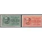 1944 - Primosten Ex d'Italia del 1932-33 con sovr. a mano "N.D.H" tiratura 20, la serie. Cat. € 2000 (**)