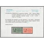 1944 - Primosten Ex d'Italia del 1932-33 con sovr. a mano "N.D.H" tiratura 20, la serie. Cat. € 2000 (**)