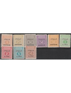 1943 - Occ. Anglo Americana Sicilia Cifra, la serie. Cat. €55 (**)