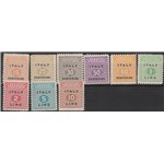 1943 - Occ. Anglo Americana Sicilia Cifra, la serie. Cat. €55 (**)