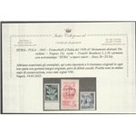 1945 - Occ. Jugoslava Istria F.lli d'Italia del 1930-1945 con sovr. "ISTRA" e nuovi valori Cat. € 1000 (**)
