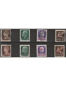 1943 - Zante Amm. Civile Greca l'emissione completa Cat. € 3440  (U)