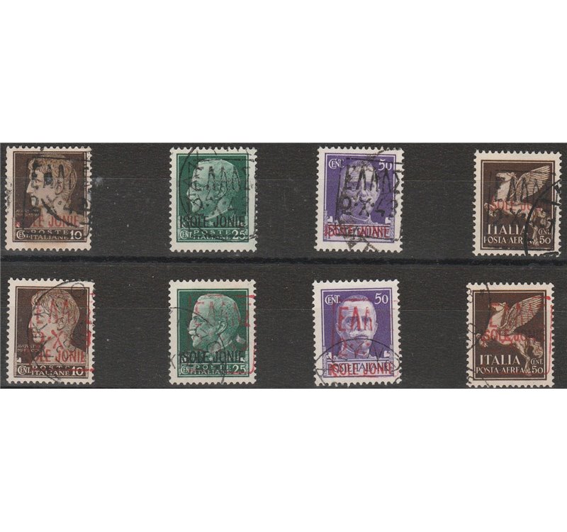 1943 - Zante Amm. Civile Greca l'emissione completa Cat. € 3440  (U)