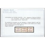 1918 Uff. Postali all'Estero Tientsin Segnatasse d'Italia 1880-94 con sovr. "Tienstin" e del nuovo valore Cat. € 3000 (**)