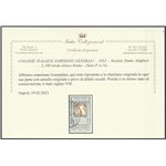 1932 - Colonie Italiane Emissioni Generali Pro Società Dante Alighieri L. 100 con annullo originale Cat. € 250 (U)