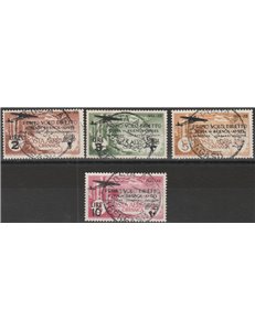 1934 - Colonie Italiane Cirenaica Roma-Buenos Aires, la serie. Cat. € 550 (U)