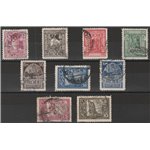 1929 - Colonie Italiane Egeo Pittorica, la serie Dent. 11 Cert.: Italia Colleziona. Cat. € 950 (U)