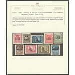 1930 - Colonie Italiane Egeo Serie Pittorica del 1929 con sovr. "XXI Congresso Idrologico" Cat. € 9000 (**)